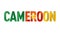 Cameroonian flag text font