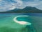 Camiguin white sandbar the White Island. Philippines.