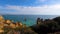 Camillo beach in Lagos. West Atlantic coast of Algarve region, south of Portugal.