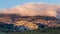 Cammarata, Sicily, Italy under cloud cover