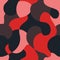 Camo seamless pattern. Urban red and black military camouflages. Vector background