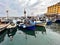 Camogli fishing boat at porticciolo, Liguria, Genova, Italy