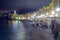 Camogli, Genoa, winter night view. Color image