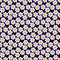 Camomile embroidery seamless pattern. Hand stitched floral textile pattern