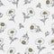 Camomile hand drawn background