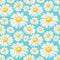 Camomile seamless pattern