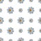 Camomiles. Delicate white flowers. Repeating vector pattern. Isolated colorless background. Snow-white daisies. 