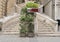 Camondo Steps, a famous pedestrian stairway leading to Galata Tower, built around 1870, Ä°stanbul, Turkey