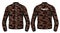 Camouflage Bomber jacket design template in vector, Racer jacket with front and back view, Biker jacket for Men and women. for