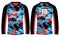 Camouflage Long sleeve Racing t shirt, Sports jersey design concept vector template, Motocross jersey concept with front and back