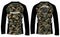 Camouflage long sleeve t shirt, Sports  jersey design concept vector template, Motocross Jersey concept