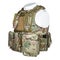 Camouflage, military body armor, mannequin