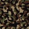 Camouflage pattern background seamless illustration. Military camouflage