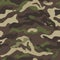 Camouflage pattern background seamless vector illustration. Classic clothing style masking repeat print.