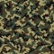 Camouflage pattern. Digital camouflage seamless pattern. Pixel camo in wooden style