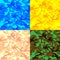 Camouflage pattern in four set color