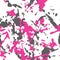 Camouflage pink and dark grey seamless pattern on the white.