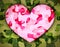 Camouflage pink heart