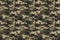 Camouflage seamless pattern background. Horizontal seamless banner. Classic clothing style masking camo repeat print. Green brown