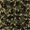 Camouflage seamless pattern. Fashion design for masking, military style. Green, brown, black, olive colors background. Vector.