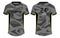 Camouflage Sports t-shirt jersey design concept vector template  football jersey concept with front and back view