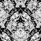 Camouflage style seamless pattern. Vector black and white abstra