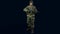 Camouflaged Male Soldier 3d render, 3d model