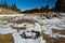 Camp Fire Rock Circle In Snow