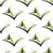 Camp green tents seamless pattern