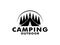 Camp Logo design, Tent Camping logo vector template