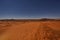 Camp in Sahara Desert in night with moon as star