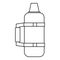 Camp thermos icon, outline style