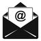 Campaign email icon, simple style