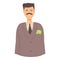 Campaign lobbyist icon cartoon vector. Business money