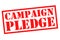 CAMPAIGN PLEDGE Rubber Stamp