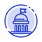 Campaign, Political, Politics, Vote Blue Dotted Line Line Icon