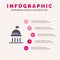 Campaign, Political, Politics, Vote Solid Icon Infographics 5 Steps Presentation Background