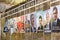 Campaign posters for the 2017 french presidential election in a small village