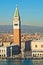 Campanila bell tower at piazza San Marco in Venice