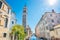 Campanile of church San Giorgio dei Greci in Venice