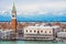 Campanile and Doge\'s palace on Saint Marco square, Venice