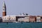 Campanile and Doge\'s palace on Saint Marco square, Venice, Italy