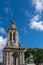 The Campanile of Trinity College with Lecky Statue, Dublin Ireland.