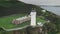 Campbeltown Lighthouse aerial bird`s-eye view