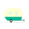 Camper trailer icon