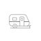 Camper trailer icon