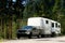 Camper trailer in Yellowstone