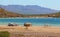 Campers on beach in Loreto bays in baja california  sur I