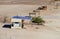 Campers on beach in Loreto bays in baja california  sur III