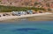 Campers on beach in Loreto bays in baja california  sur XII